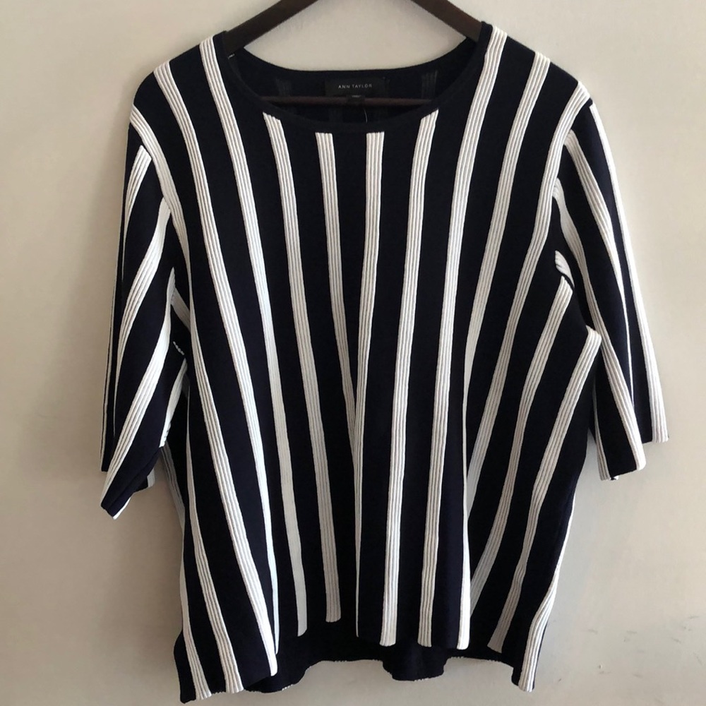 Ann Taylor blue and white